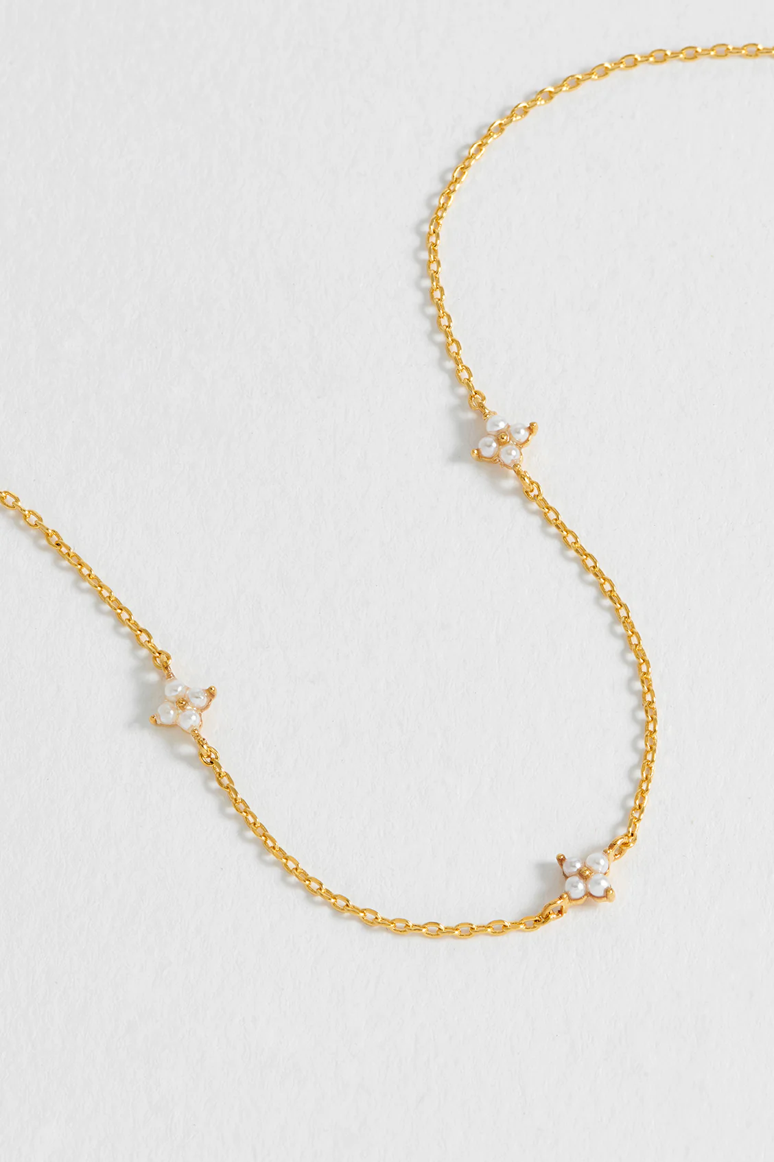 Mini Pearl Flower Necklace - Image 5