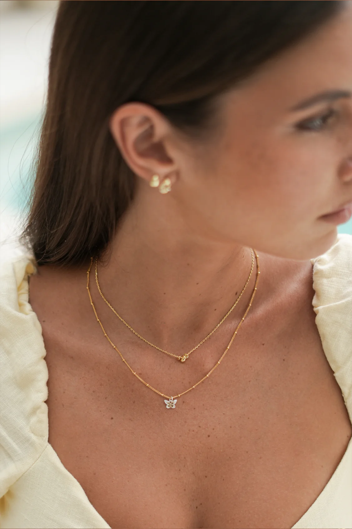 Mini Tiered Droplet Necklace - Image 2