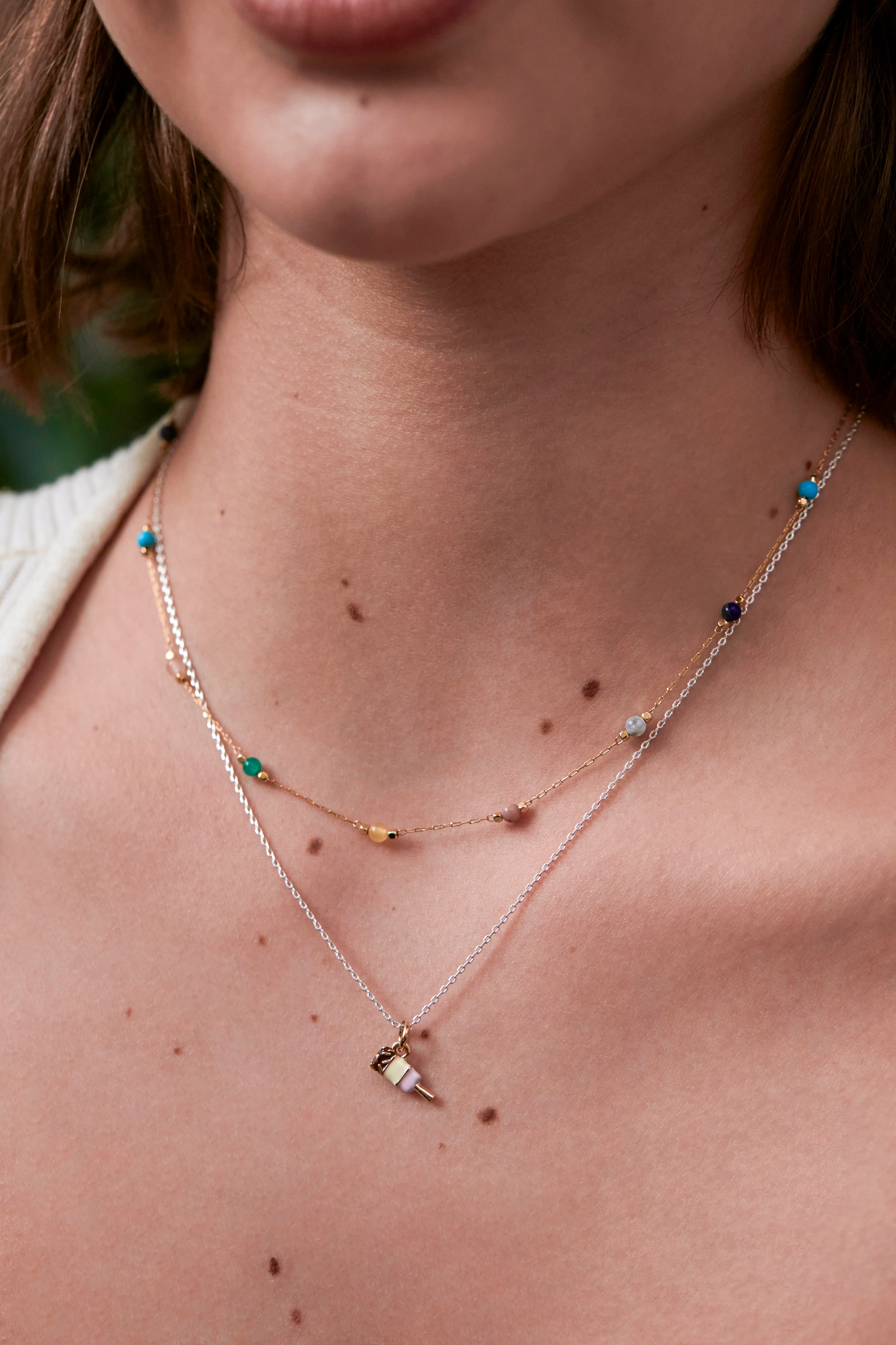 Wellness Mixed Gemstone Bead Necklace - Image 2