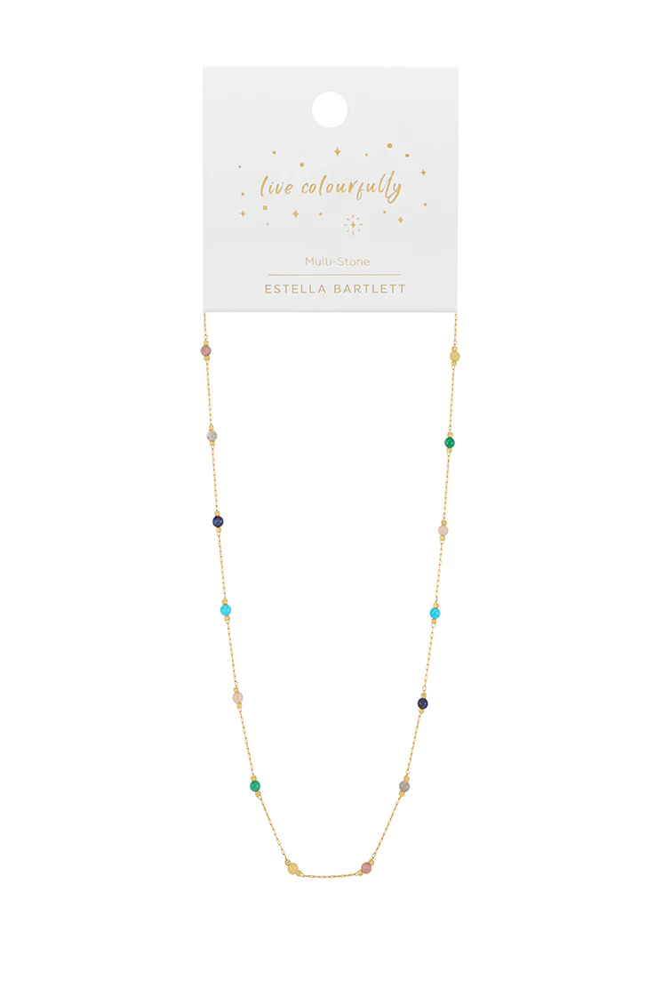 Wellness Mixed Gemstone Bead Necklace - Image 3