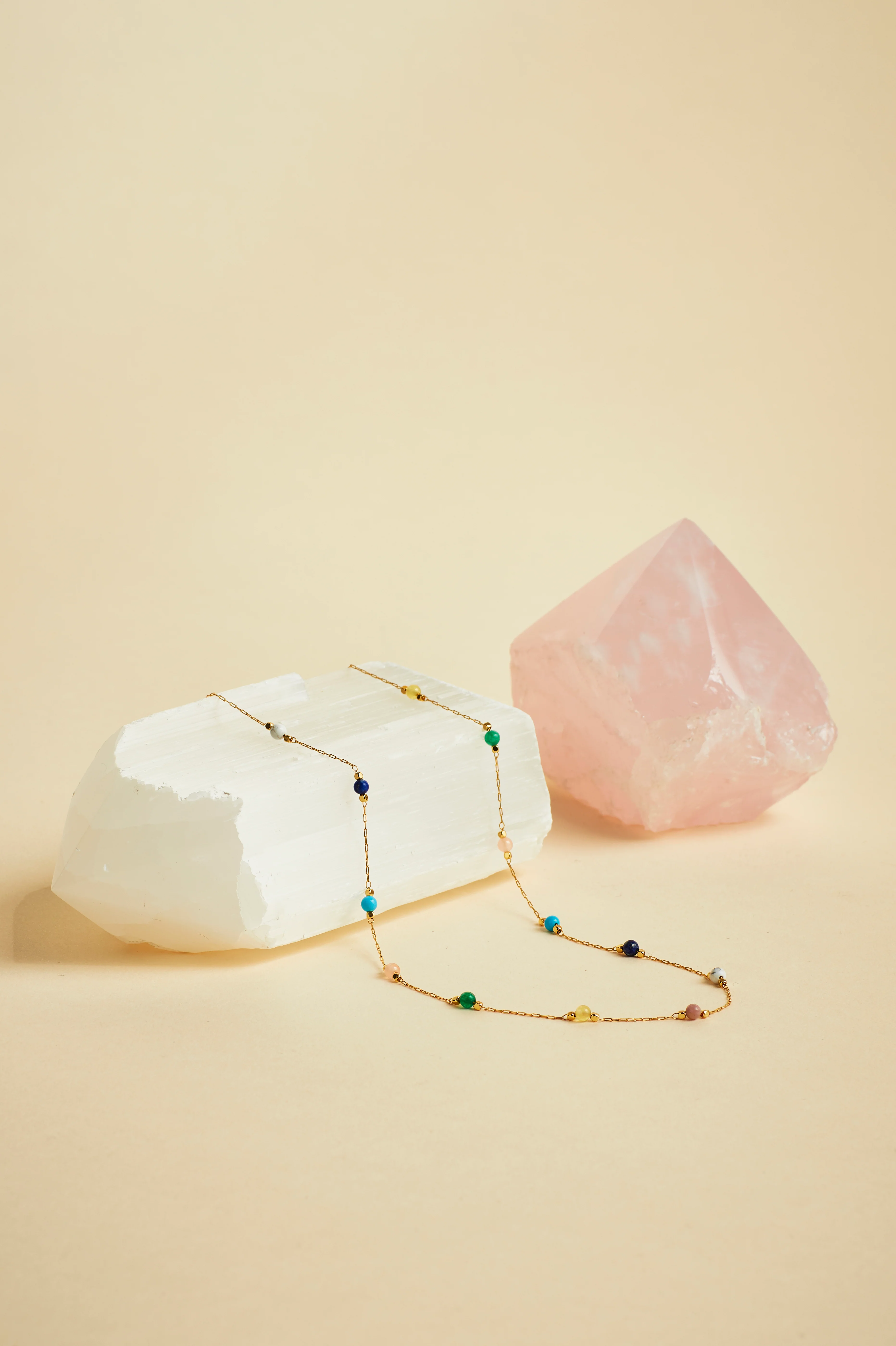 Wellness Mixed Gemstone Bead Necklace - Image 4
