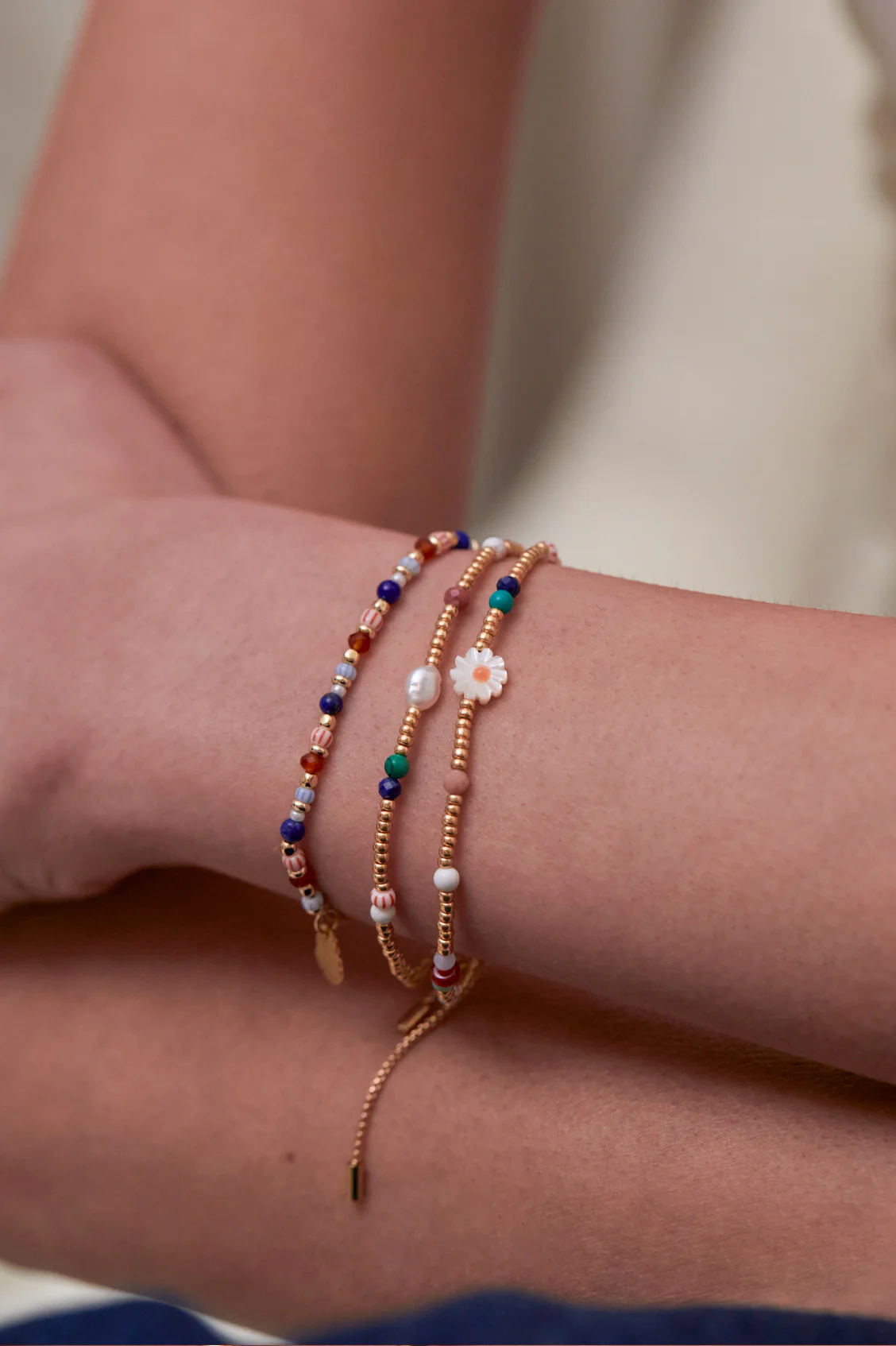 Mixed Glass Amelia Bracelet - Image 2