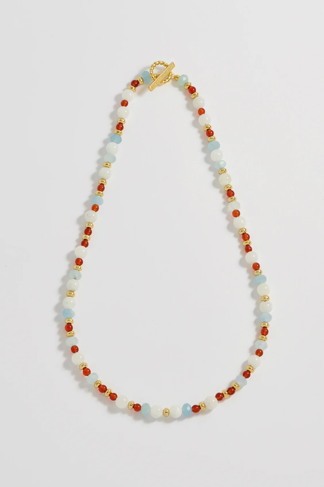 Gemstone T-Bar Necklace - Image 4