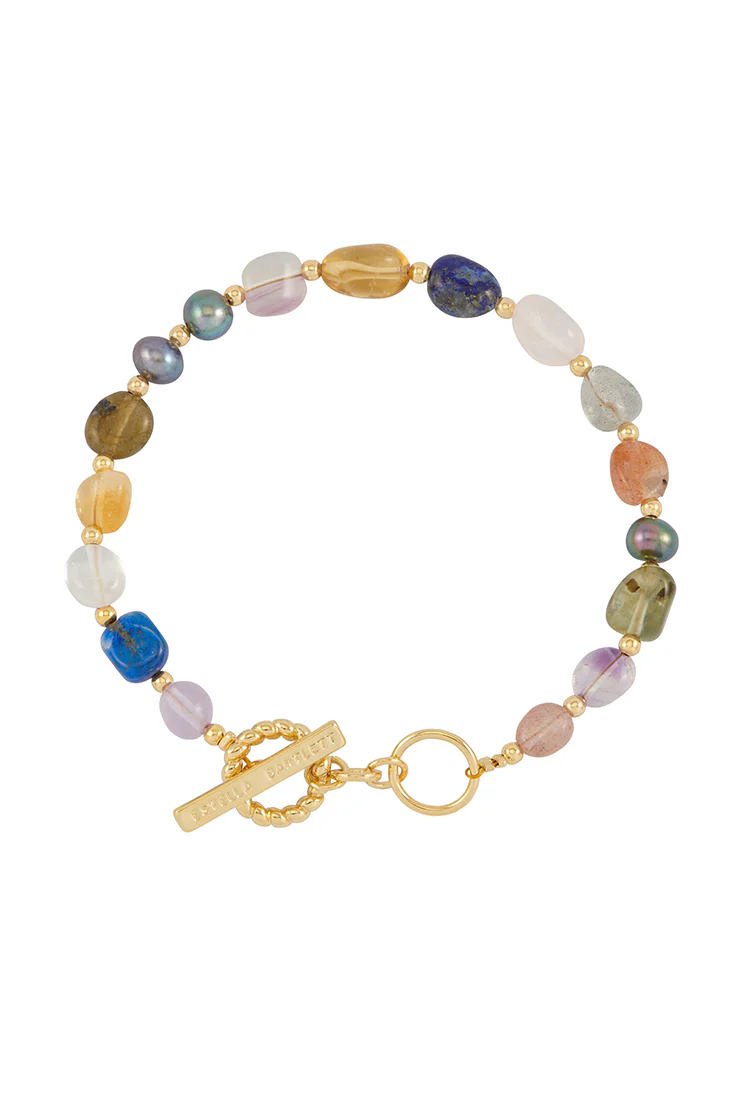 Multi Beaded T Bar Bracelet - Image 3
