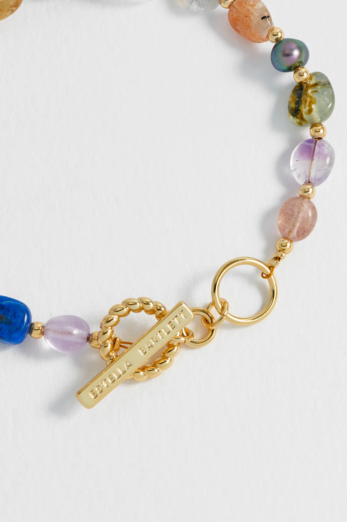 Multi Beaded T Bar Bracelet - Image 5