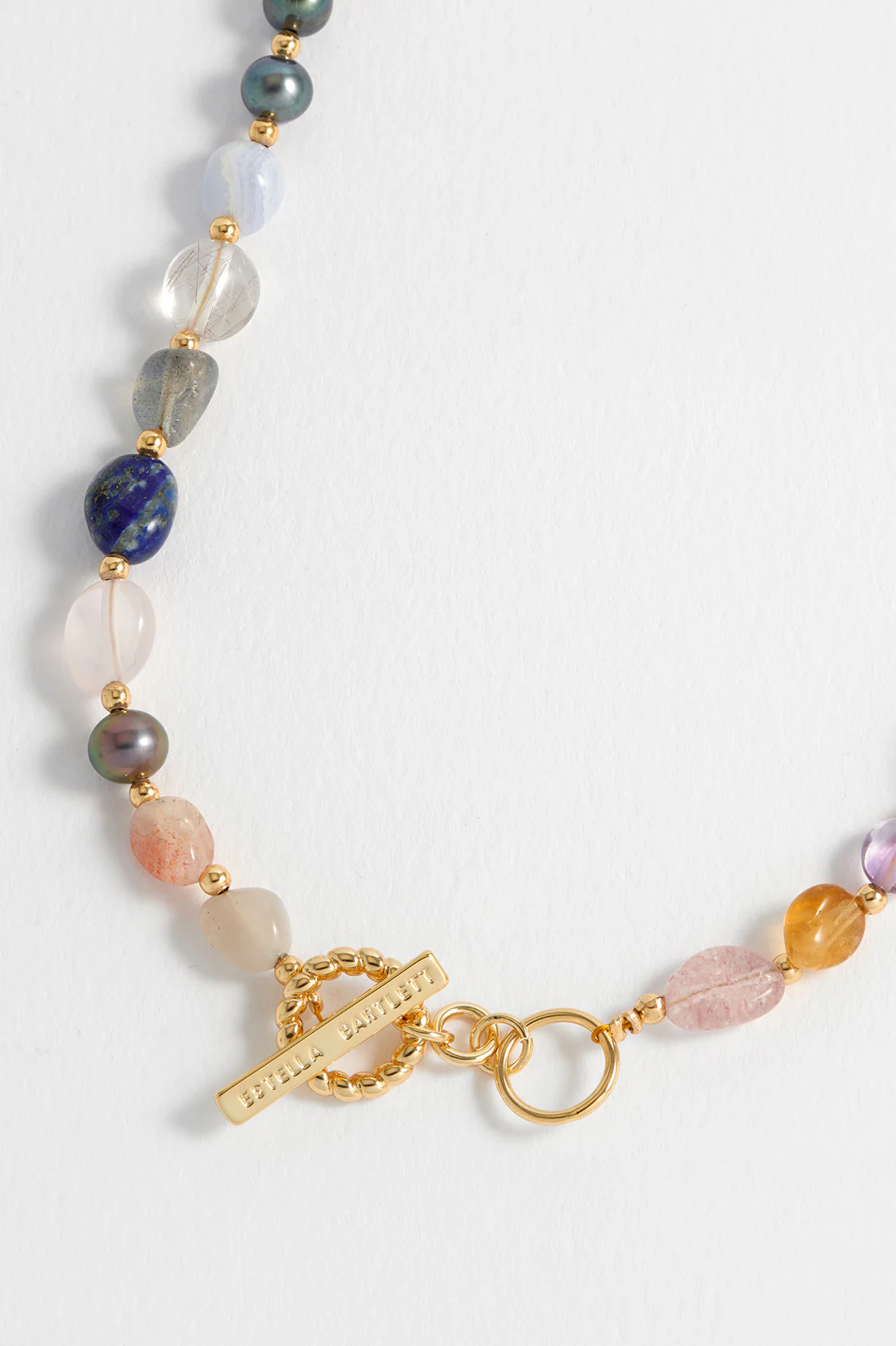 Multi Beaded T Bar Necklace - Image 5