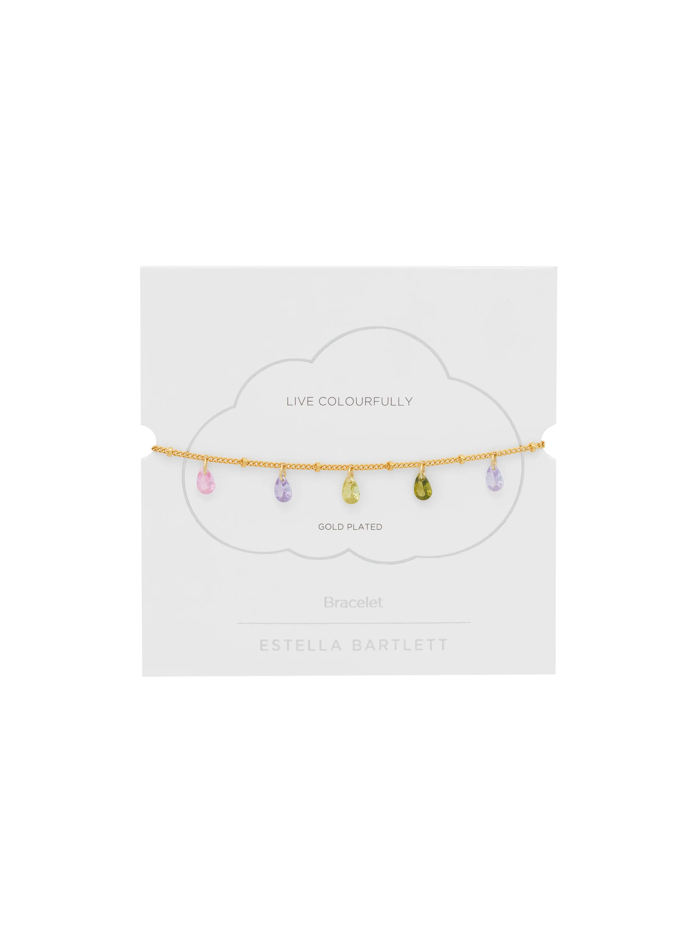 Multi CZ Pear Drop Bracelet - Image 3
