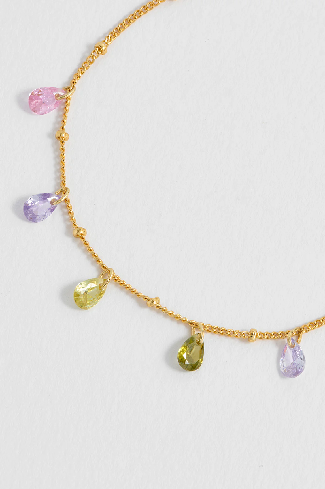 Multi CZ Pear Drop Bracelet - Image 4