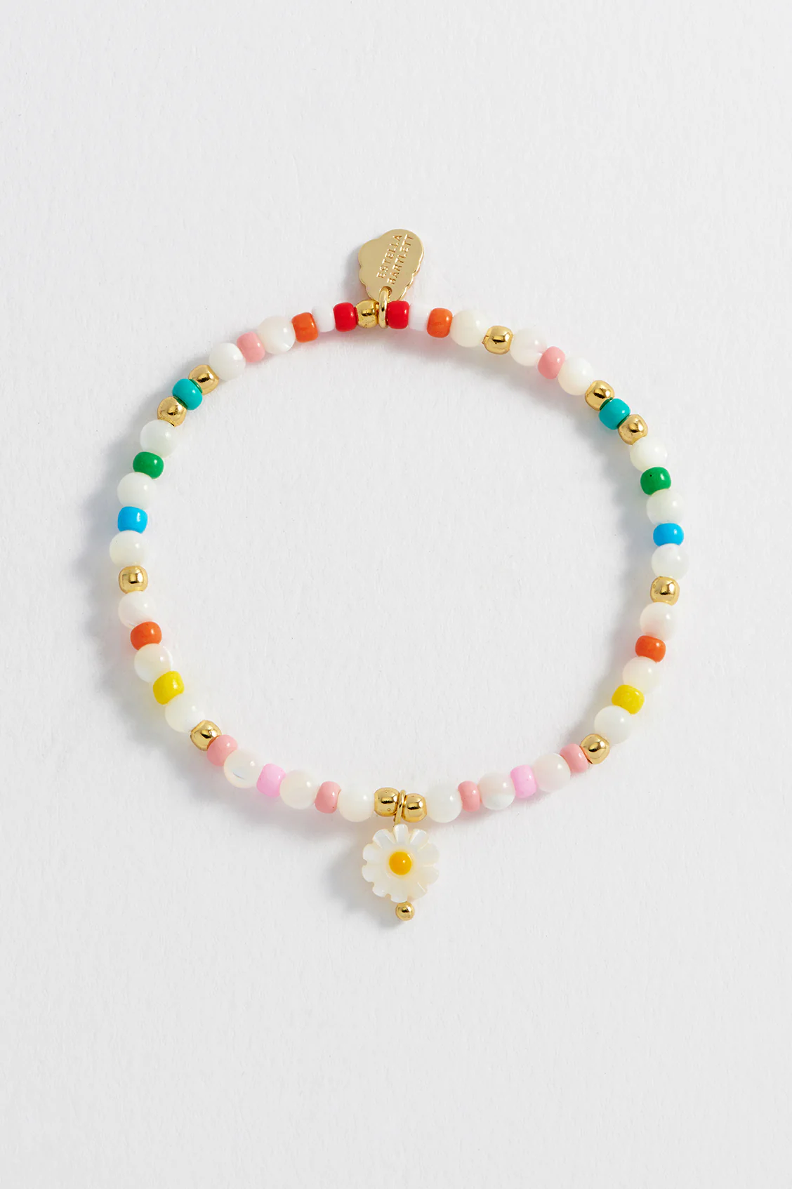 Multi Gemstone Shell Flower Bracelet - Image 4