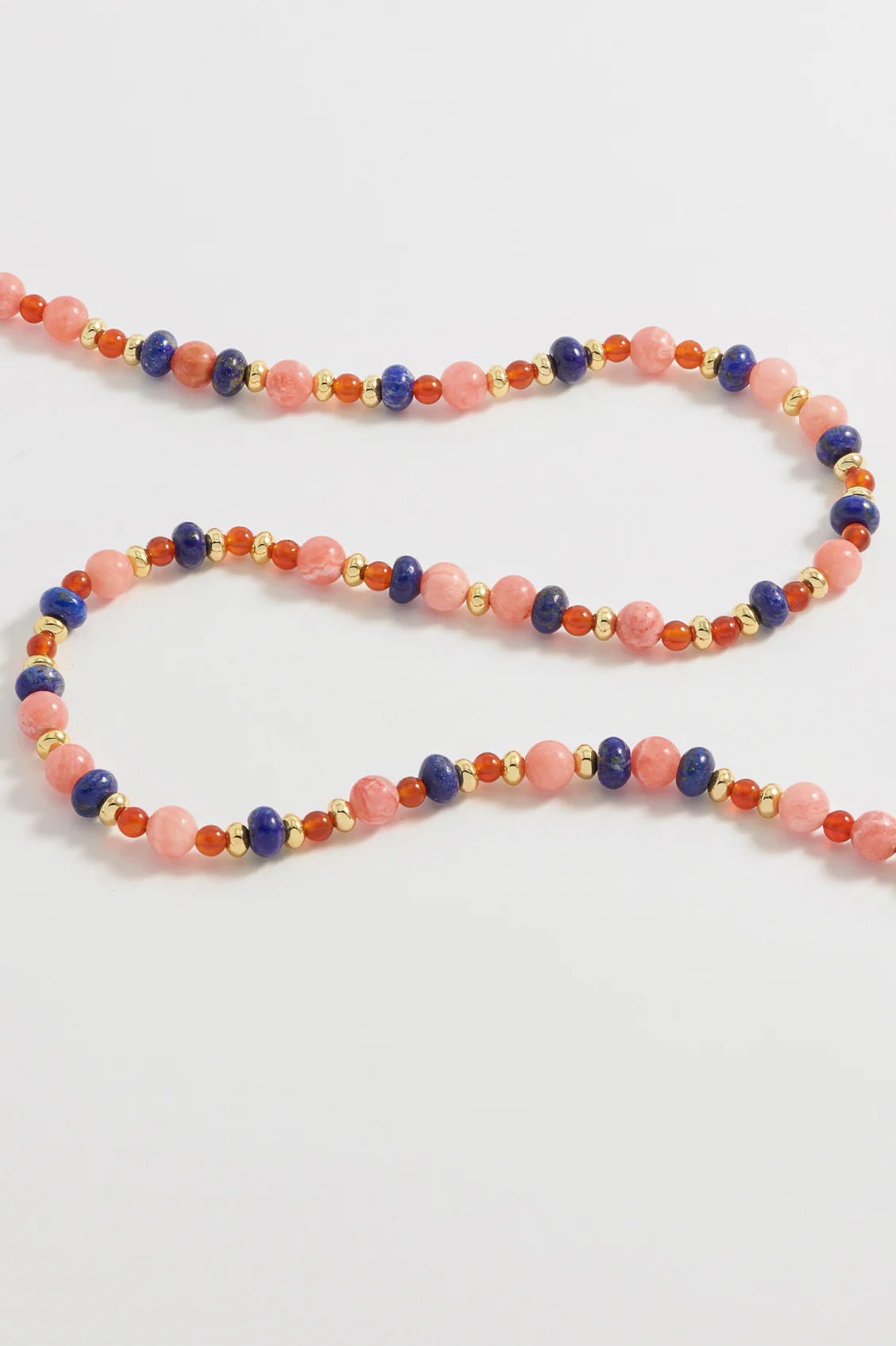 Mixed Gemstone T-Bar Necklace - Image 4