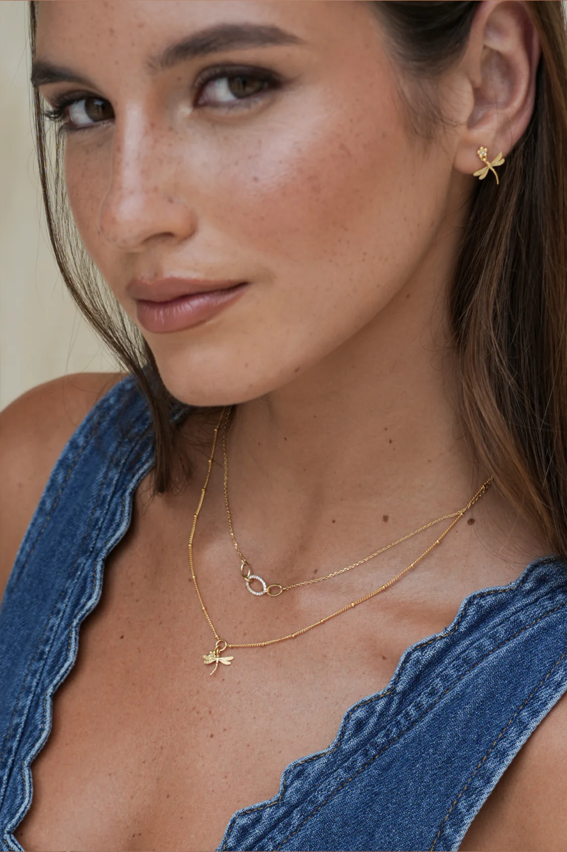 Oval Link CZ Chain Necklace - Image 2