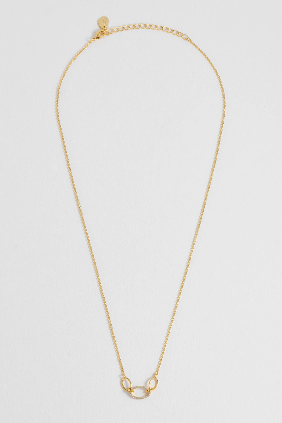 Oval Link CZ Chain Necklace - Image 5