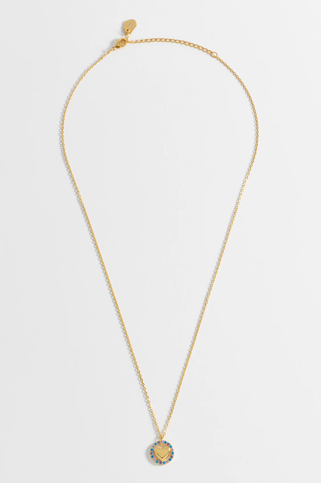 CZ Heart Pendant Necklace - Image 5