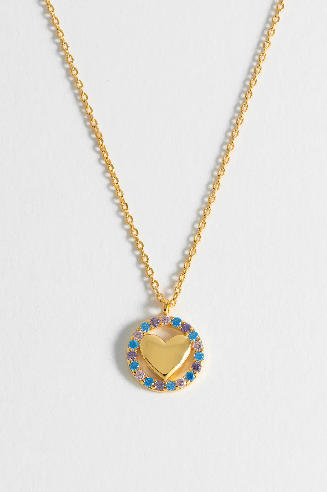 CZ Heart Pendant Necklace - Image 6