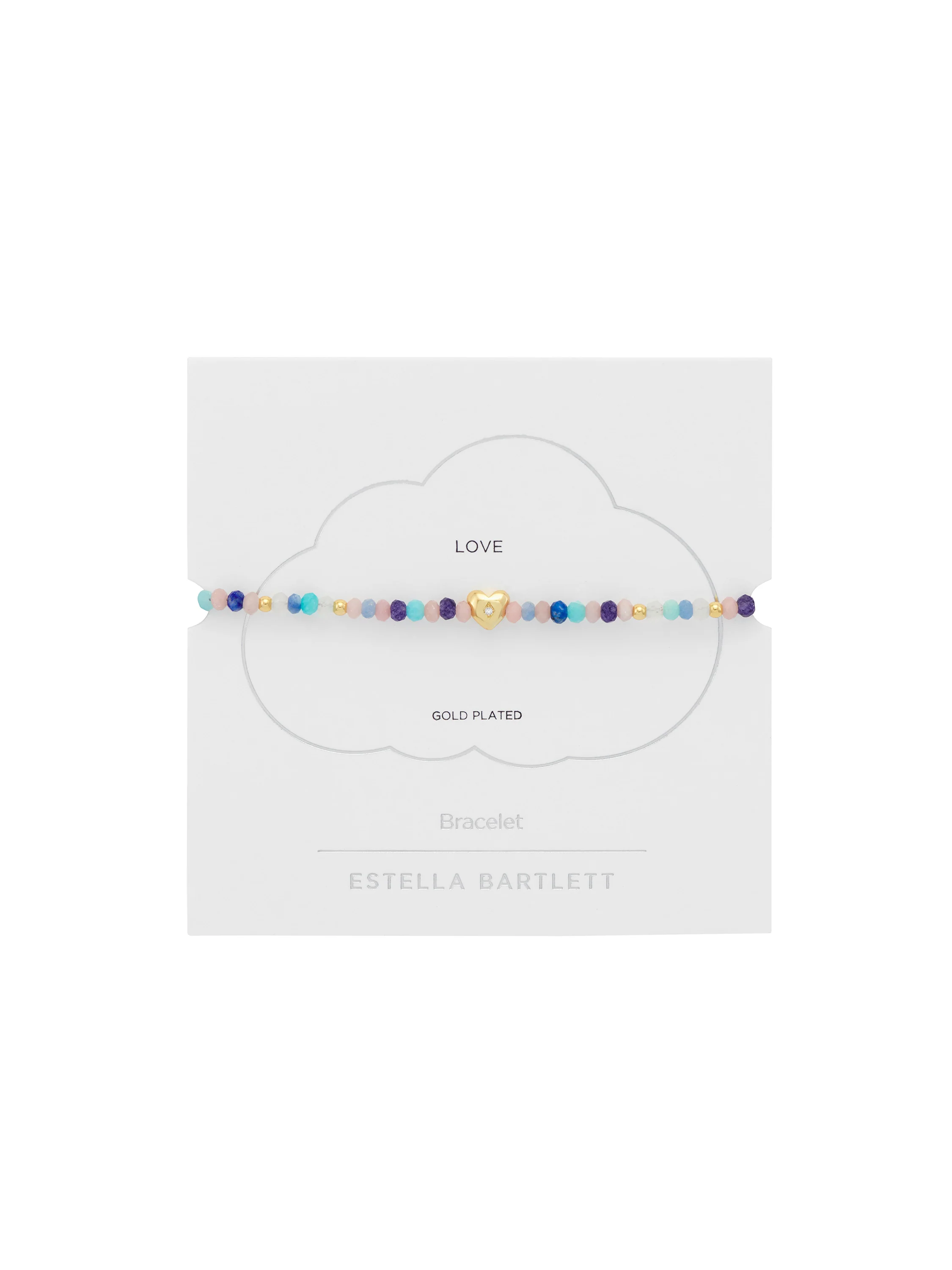 Pastel Gemstone CZ Heart Amelia Bracelet - Image 3