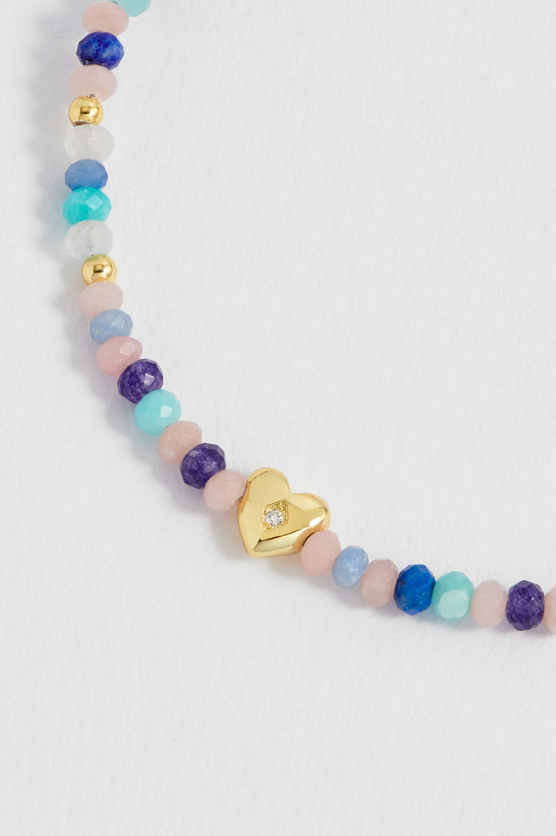 Pastel Gemstone CZ Heart Amelia Bracelet - Image 4