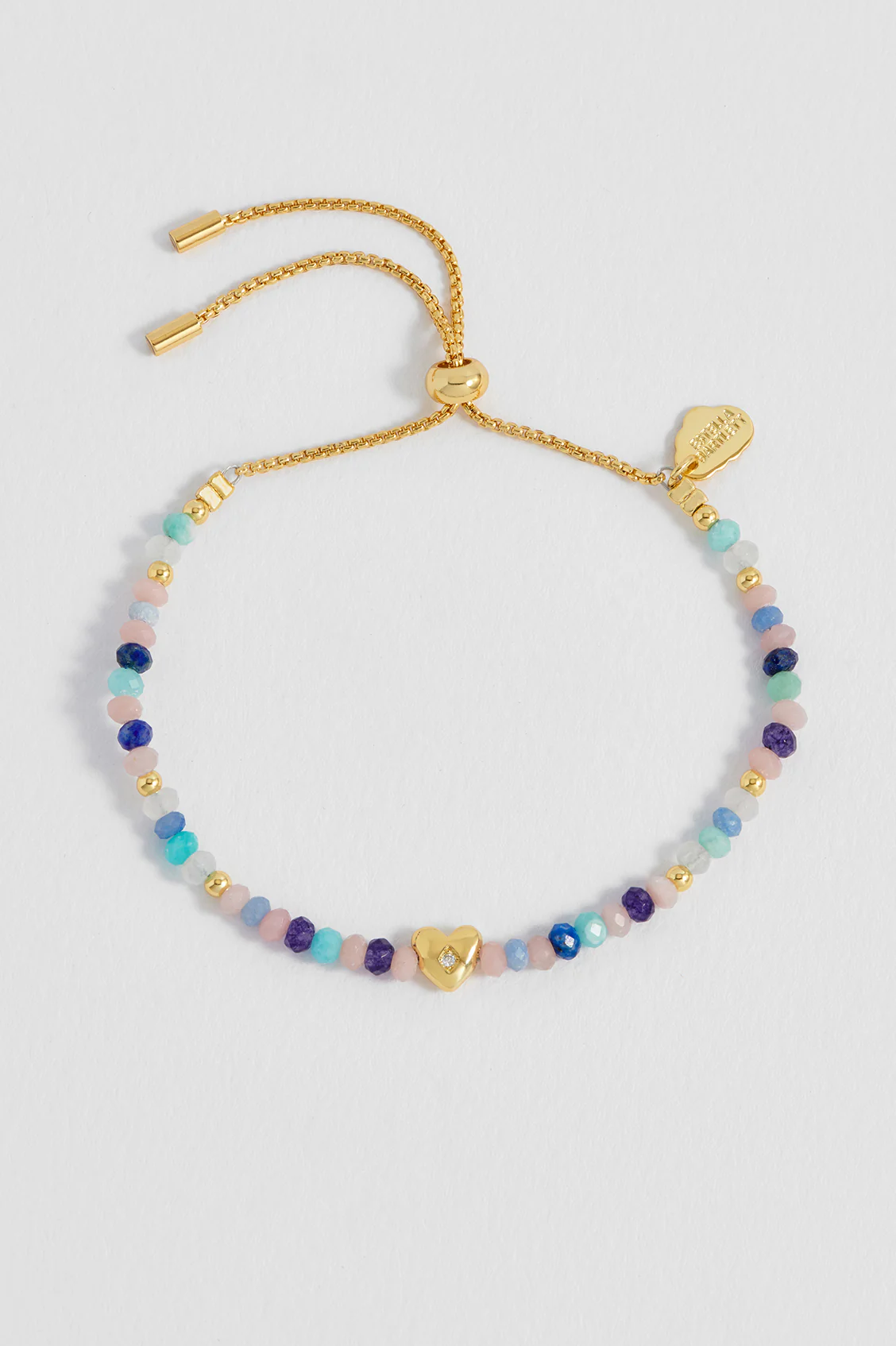 Pastel Gemstone CZ Heart Amelia Bracelet - Image 5