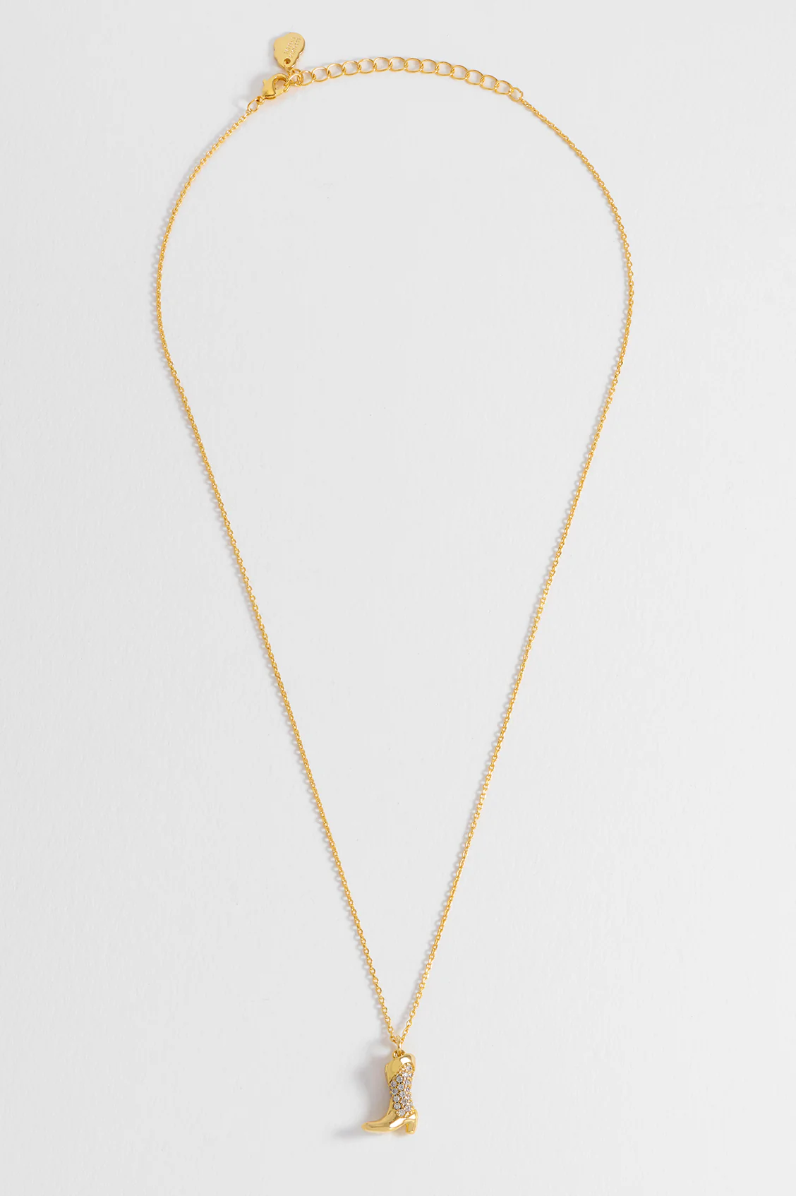 Pave Cowboy Boot Necklace - Image 5