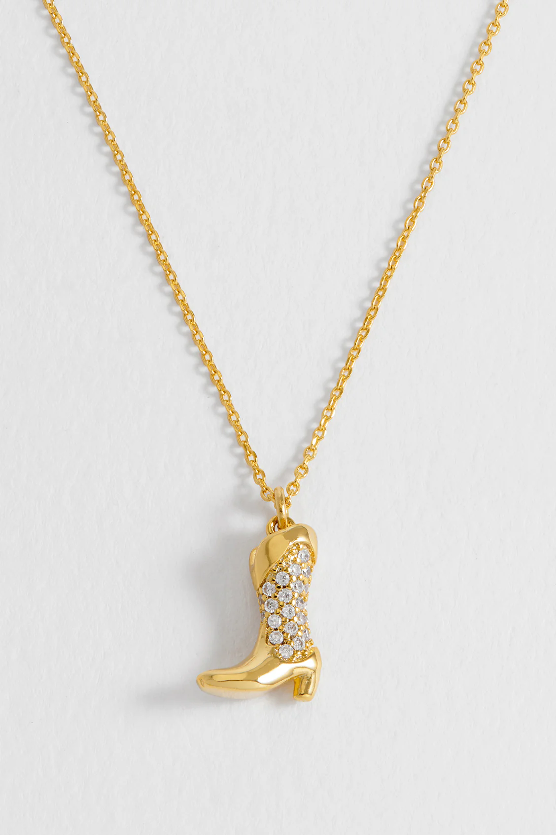 Pave Cowboy Boot Necklace - Image 6