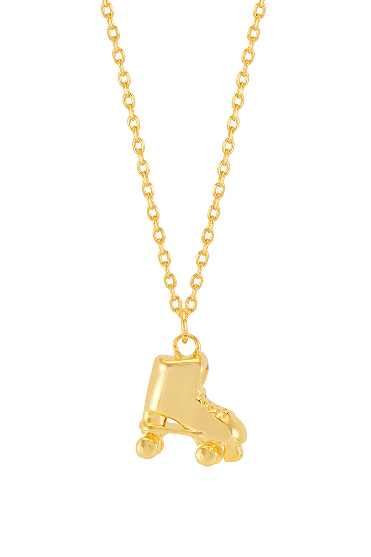 Pave Roller Skate Necklace - Image 3