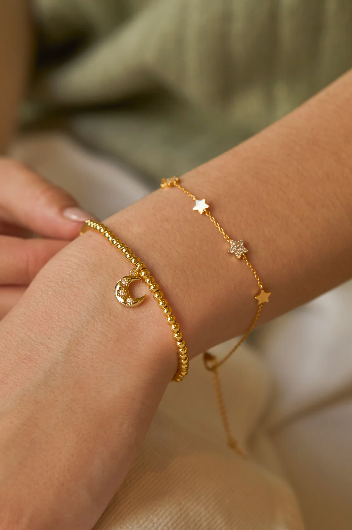Pave Star Charm Bracelet - Image 4