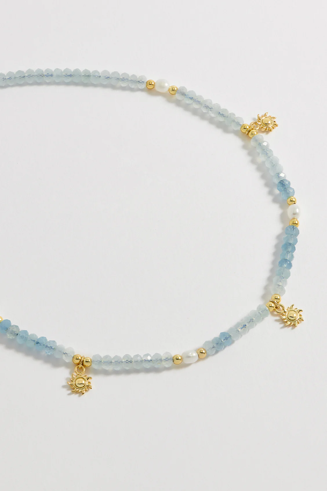 Pearl Gemstone Sun Necklace - Image 2
