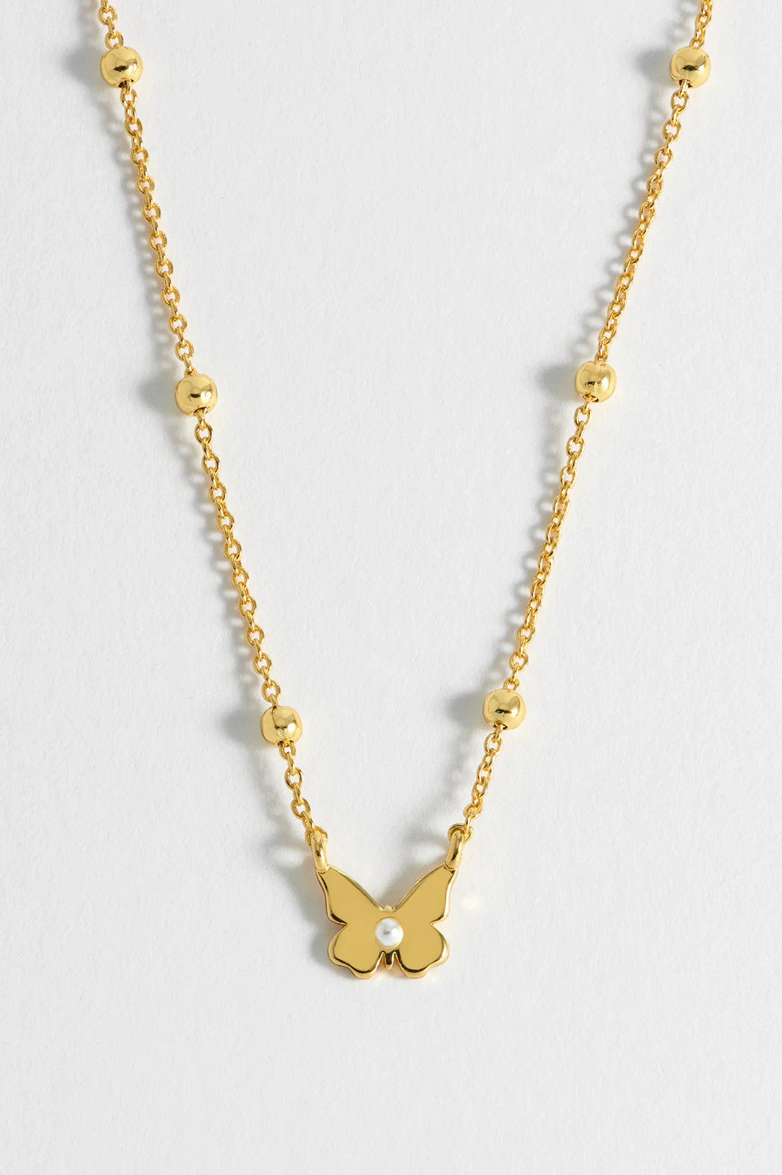 Pearl Butterfly Necklace - Image 2