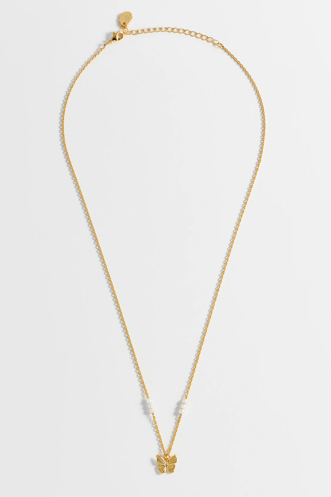 Pearl Butterfly Pendant Necklace - Image 5