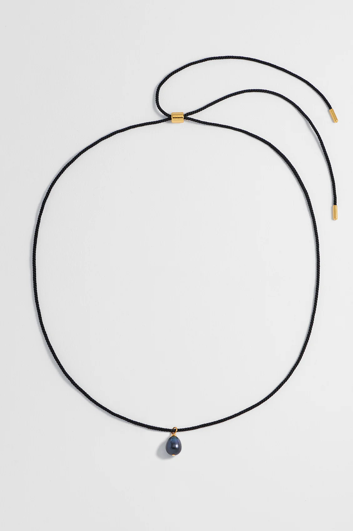 Pearl Drop Cord Necklace - Image 5