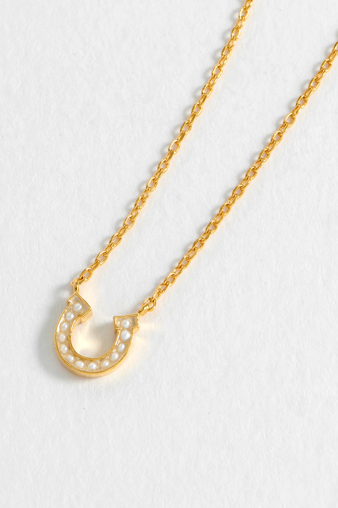 Pearl Horseshoe Necklace - Image 5