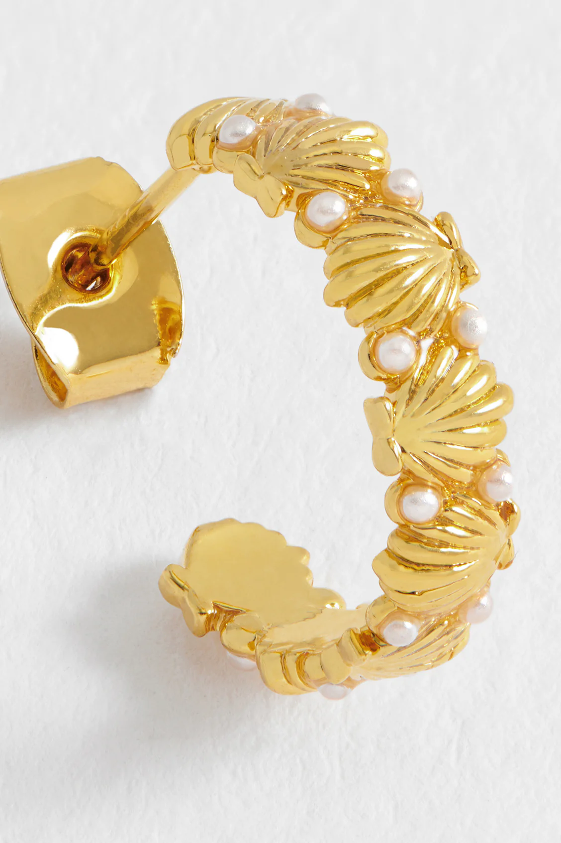 Pearl Scallop Hoops - Image 4