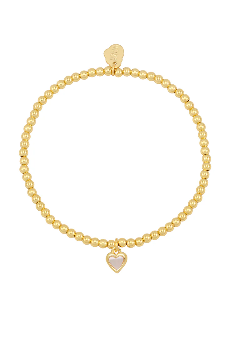 Pink Pearl Heart Bracelet - Image 3