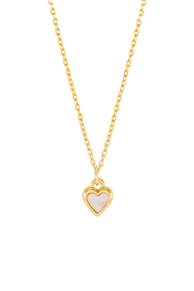 Pink Pearl Heart Necklace - Image 3