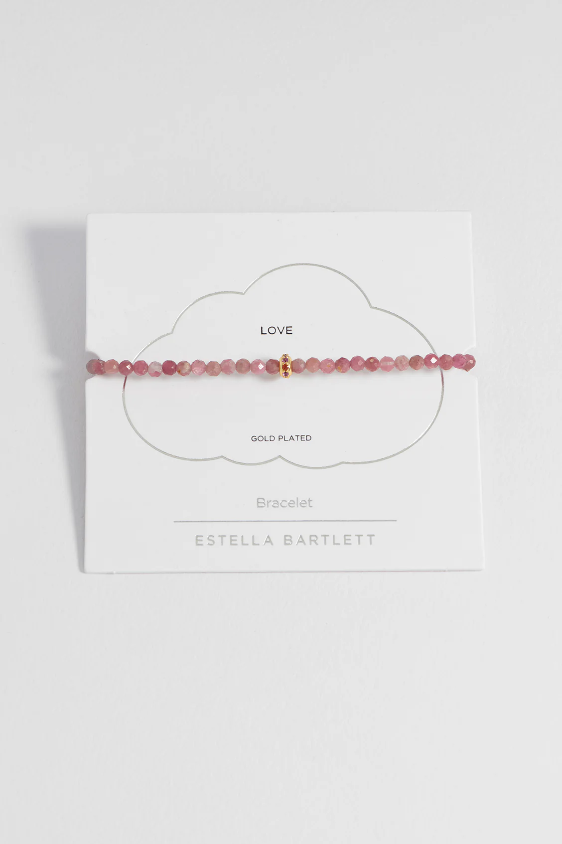 Pink Tourmaline CZ Disc Amelia Bracelet