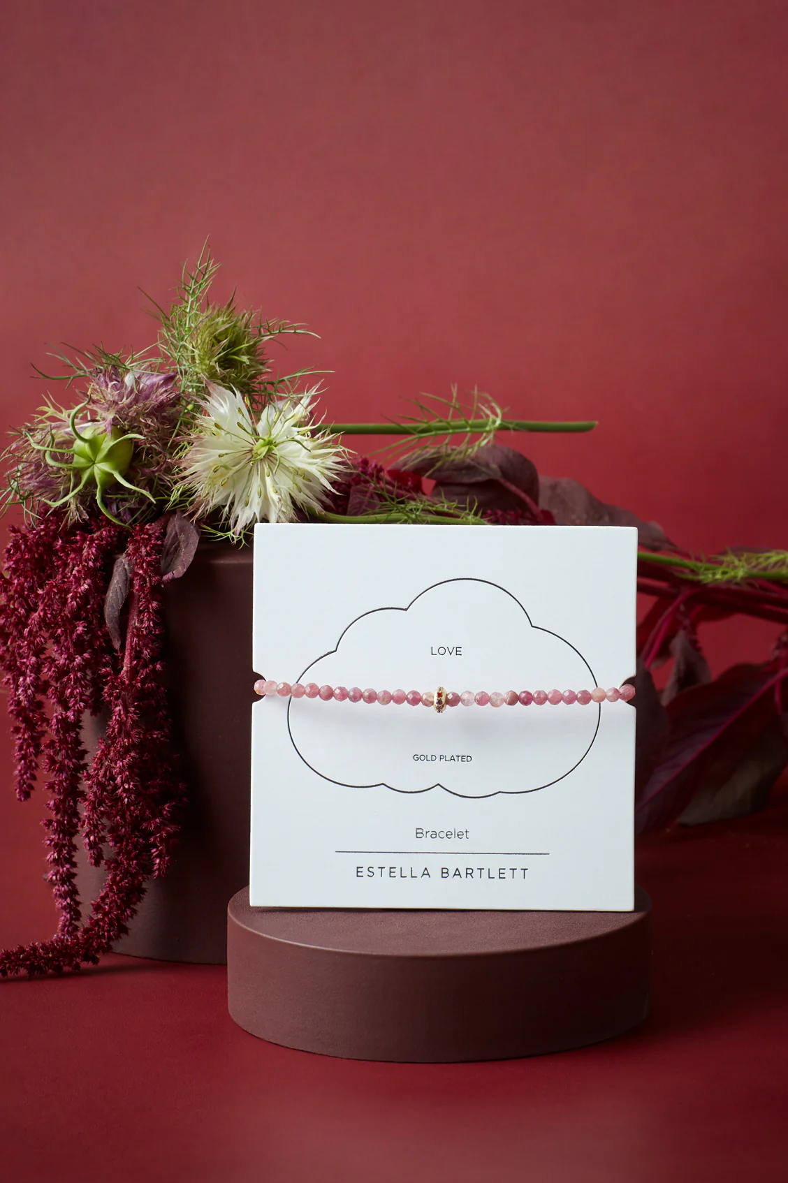 Pink Tourmaline CZ Disc Amelia Bracelet - Image 6