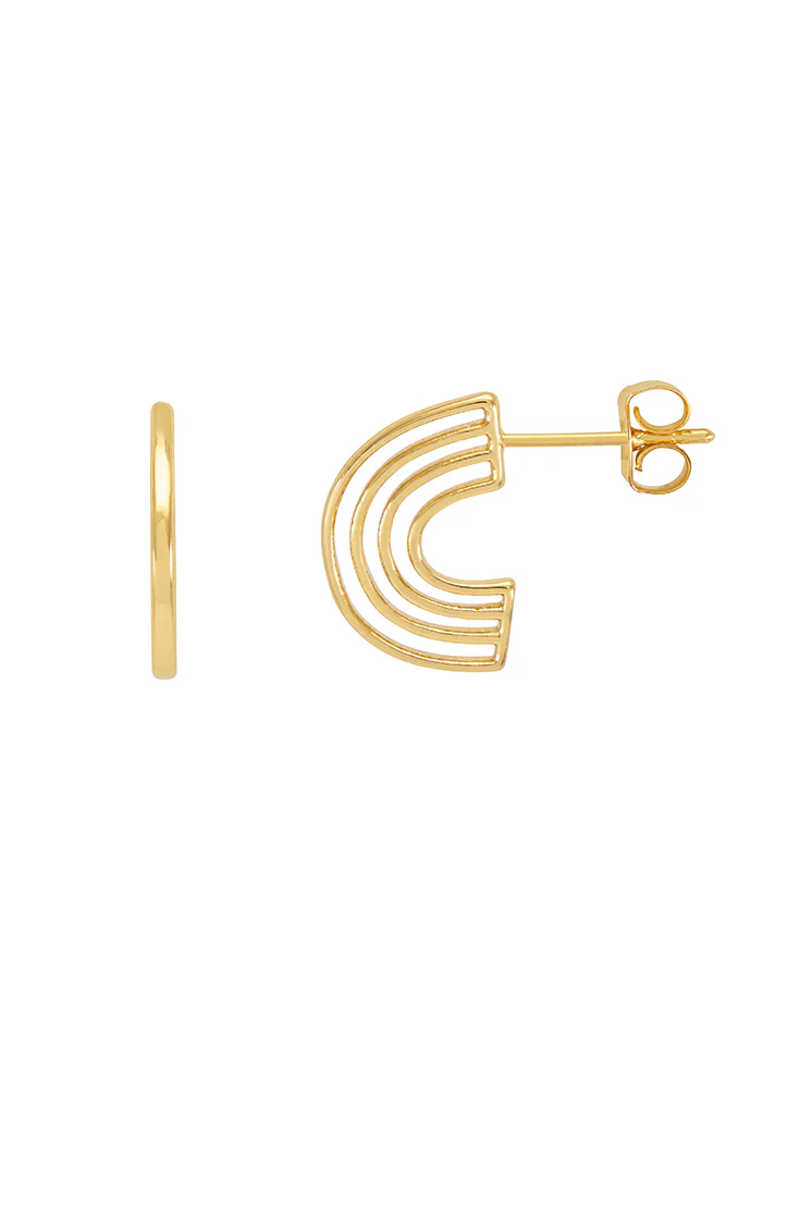 Rainbow Hoop Earrings - Image 3
