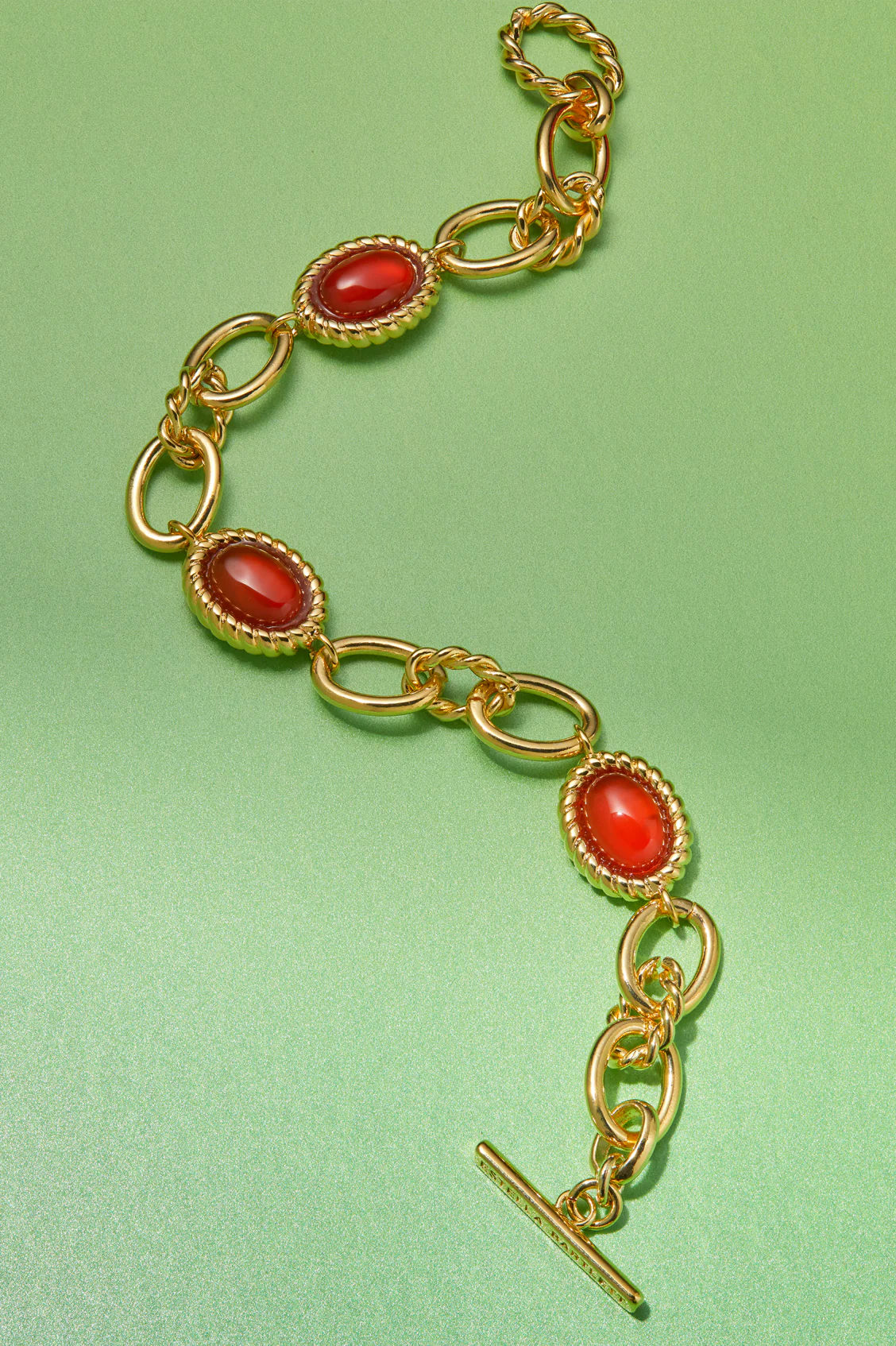 Chunky Gemstone Chain Bracelet - Image 5