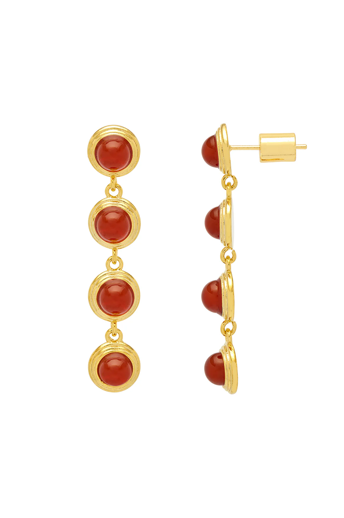 Gemstone Drop Earrings - Image 3