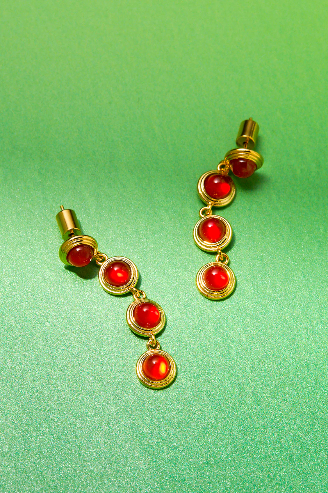 Gemstone Drop Earrings - Image 5