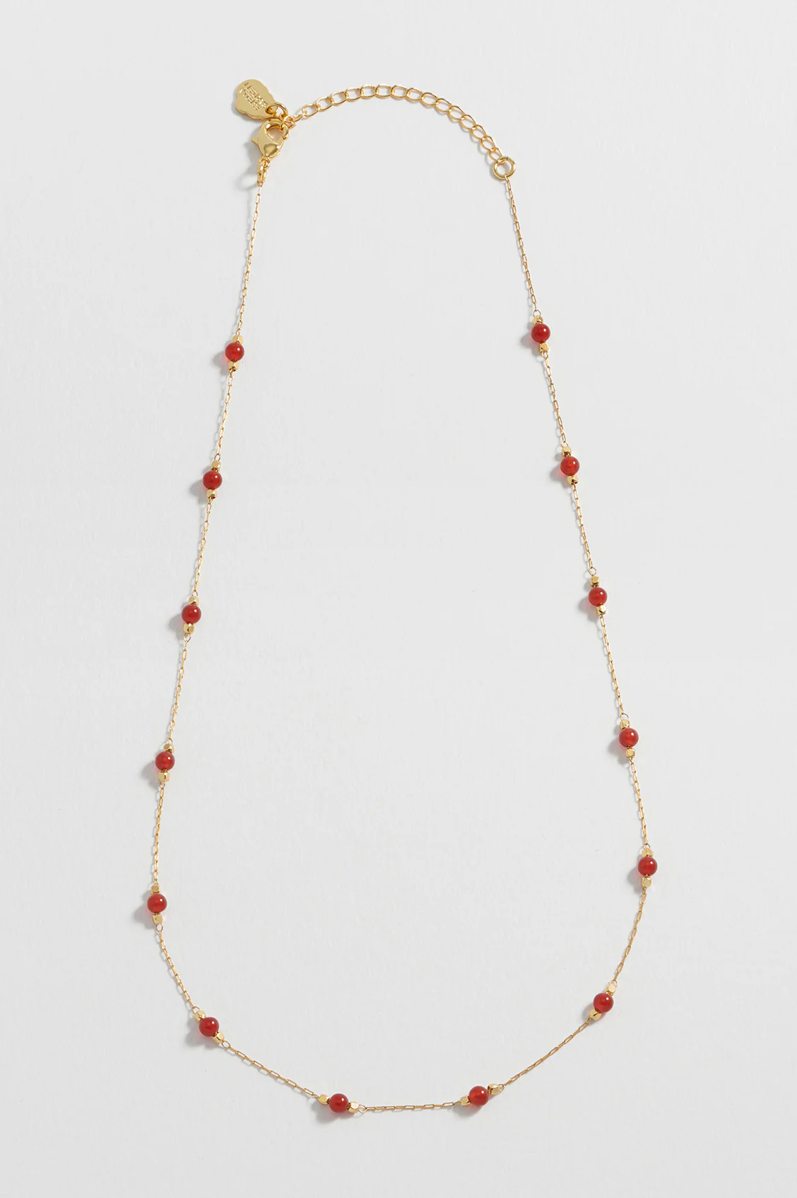 Wellness Red Agate Gemstone Bead Necklace - Image 5