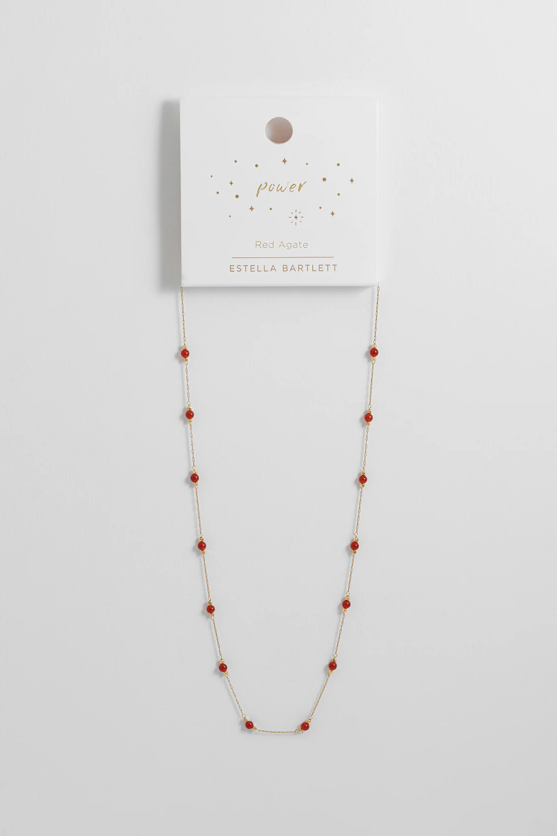 Wellness Red Agate Gemstone Bead Necklace - Image 6