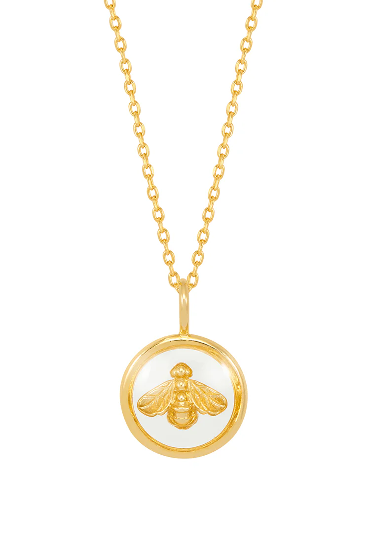 Resin Bee Pendant Necklace - Image 3