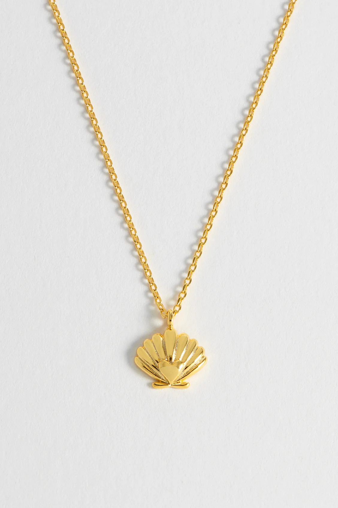 Scallop Heart Pendant Necklace - Image 2