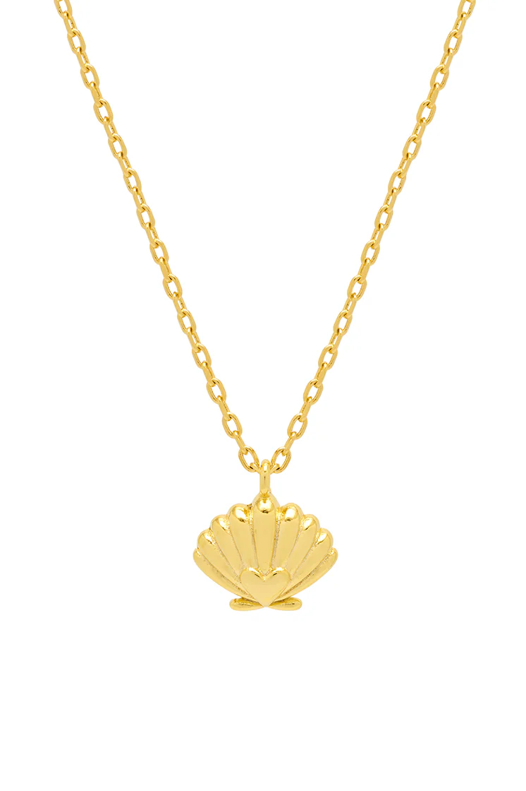Scallop Heart Pendant Necklace - Image 3