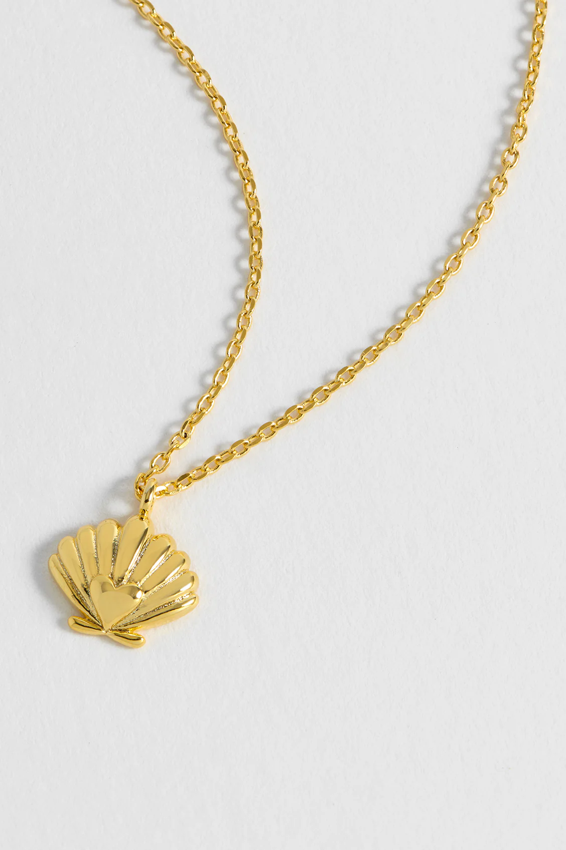 Scallop Heart Pendant Necklace - Image 5