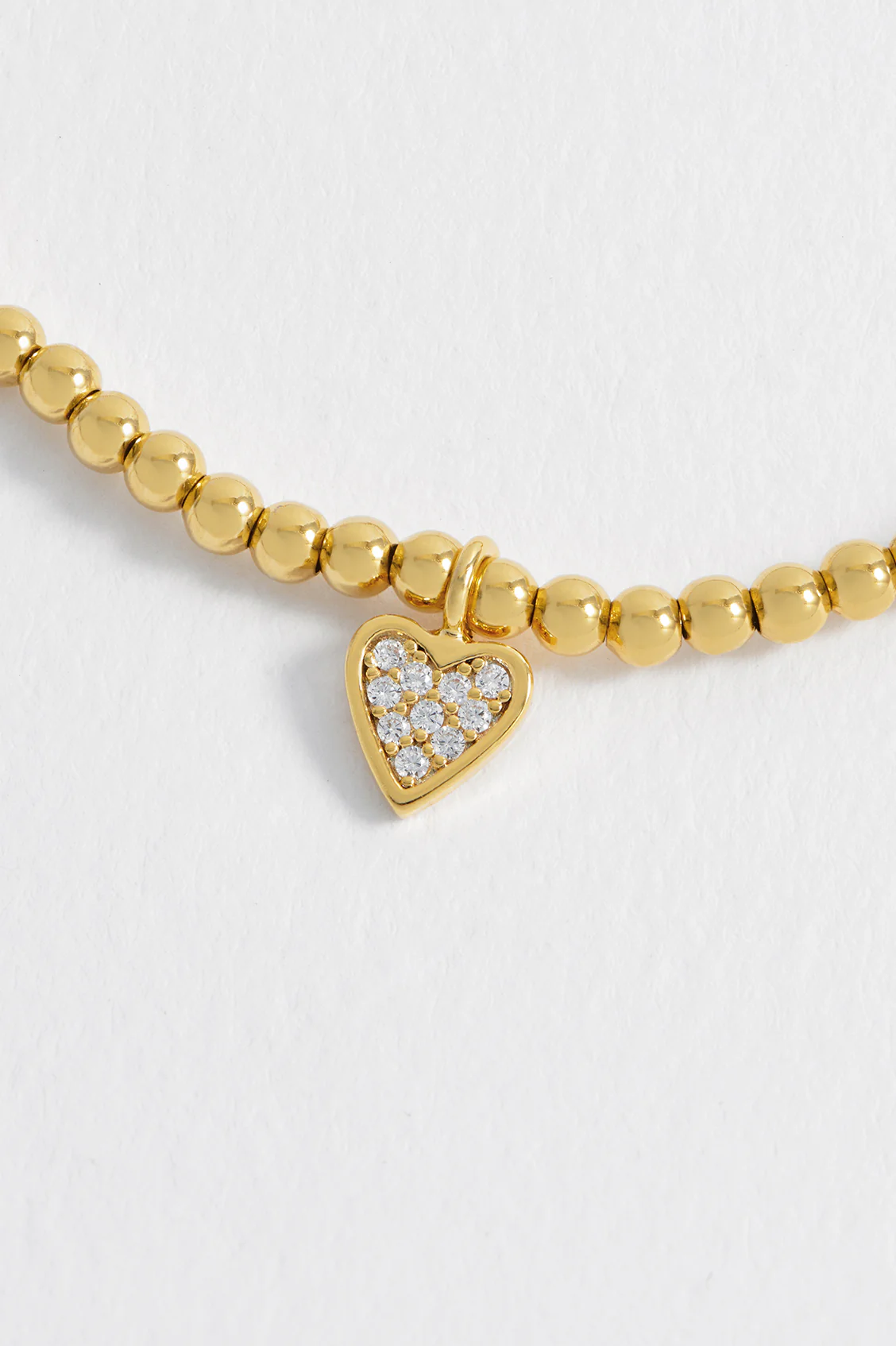 Sienna Beaded Pave Heart Bracelet - Image 6