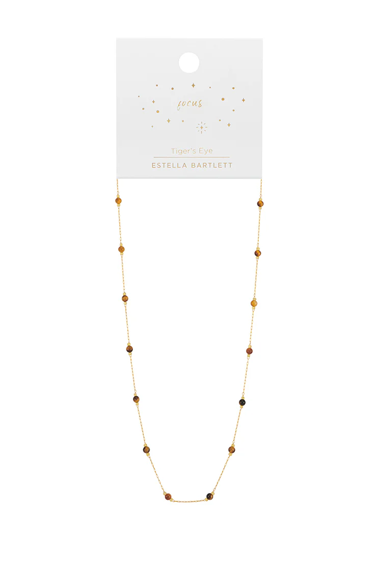 Wellness Tigers Eye Gemstone Bead Necklace - Image 3