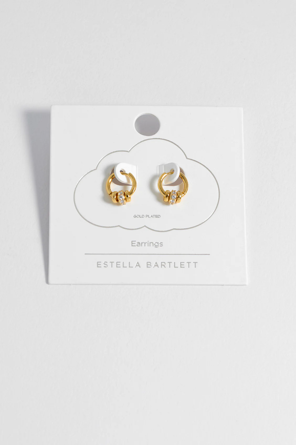 Triple Disc CZ Hoop Earrings - Image 6