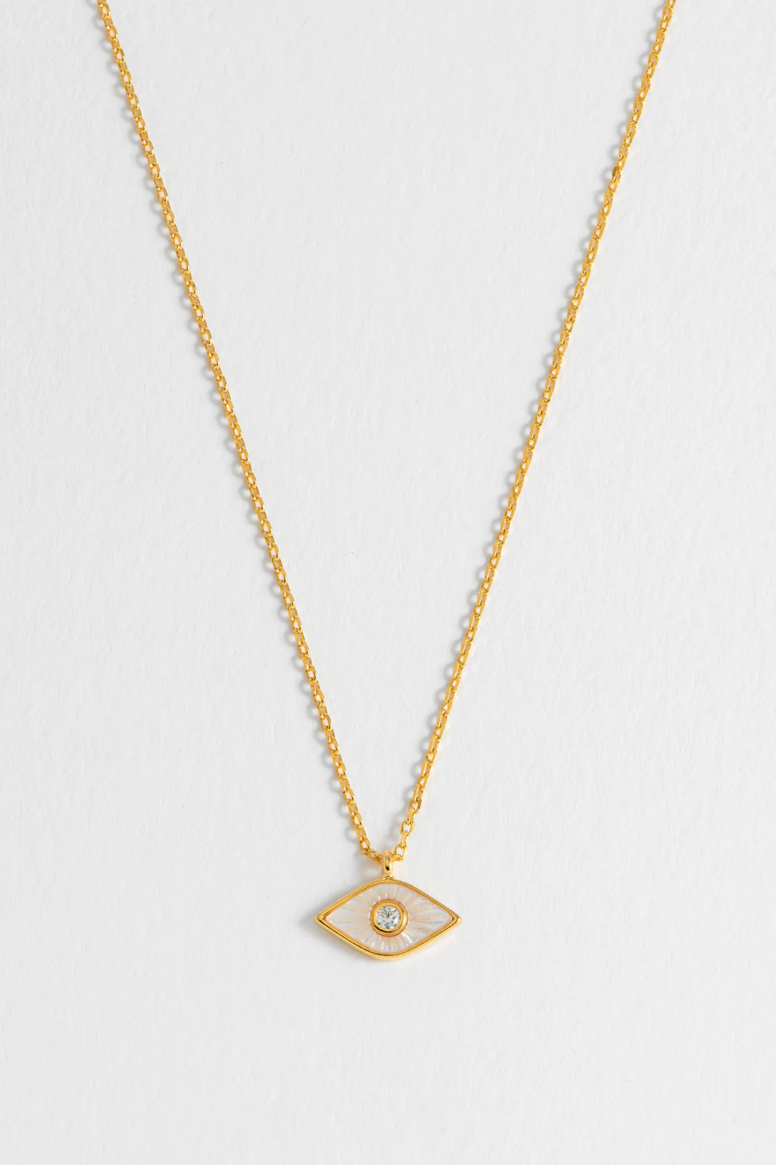 Pearl Evil Eye Necklace - Image 6