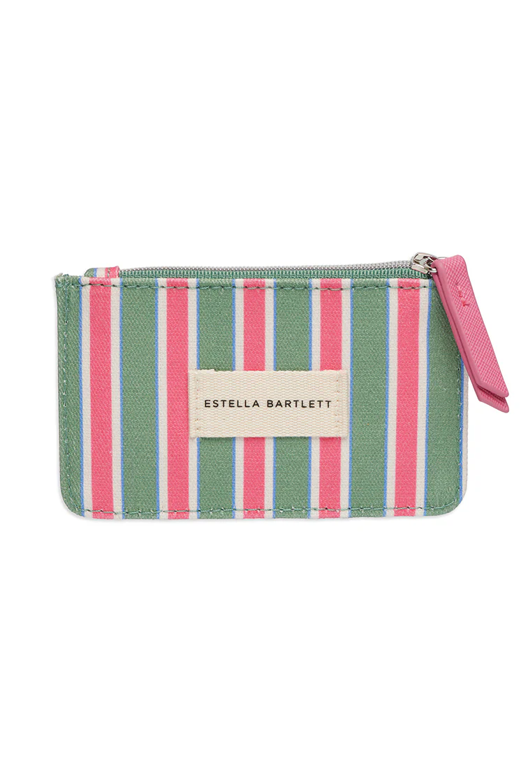 Green Stripe Card Purse - Image 3